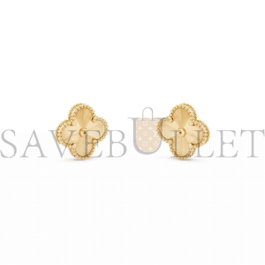 VAN CLEEF ARPELS VINTAGE ALHAMBRA EARRINGS - YELLOW GOLD VCARP3JL00